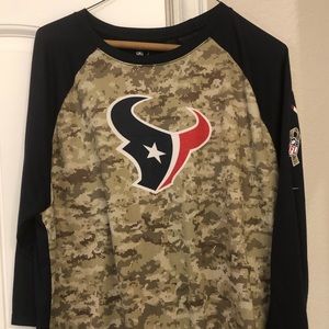 Nike Texans Salute to Service 3/4 shirt